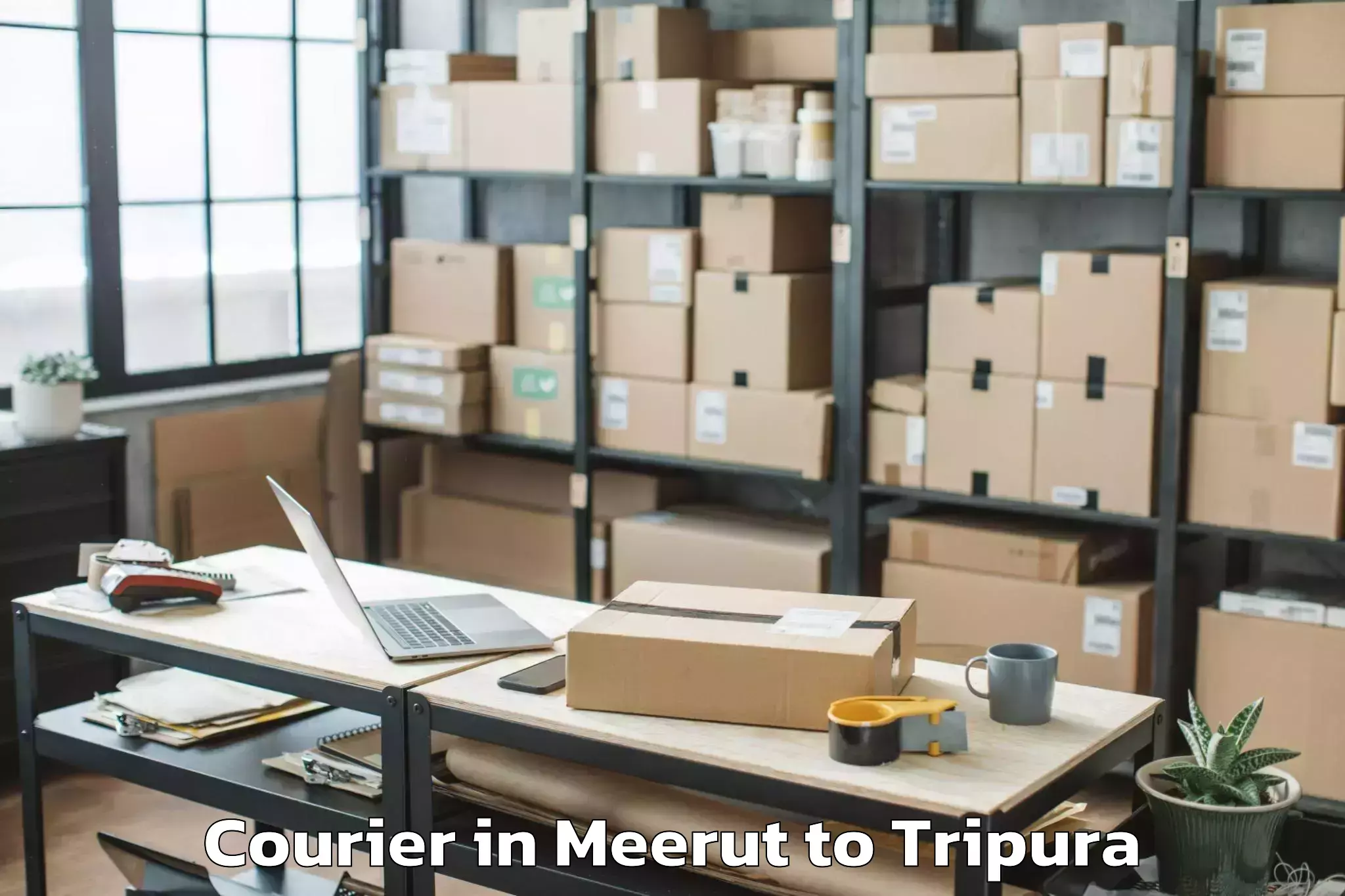 Book Meerut to Bishramganj Courier Online